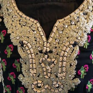 Black Chiffon Dress with size L.